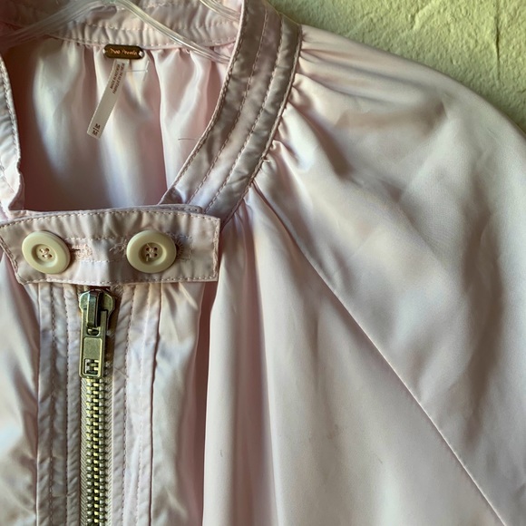 NWOT Free People Bomber Jacket Baby Pink - Picture 7 of 12